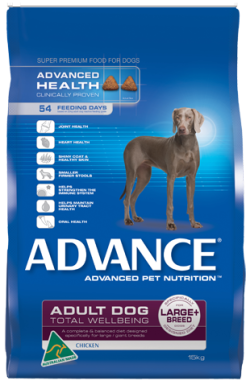 Advance Adult Total Wellbeing Large+ Breed, Chicken 15kg|