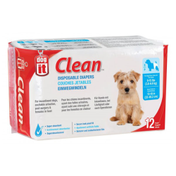 Dogit Clean Disposable Diapers Small 12 Pack|