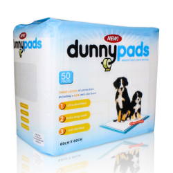 Dunny Pads Anti Slip Puppy Training Pads 50 Pack|Disposable Puppy Training Pads