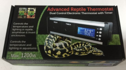 Eco Tech Advanced Reptile Thermostat Dual Control Electronic Thermostat with Timer|