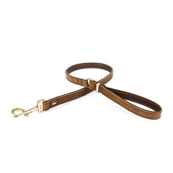 Ezy Dog Oxford Leather Classic Leash Brown|
