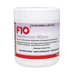 F10 Disinfectant Wipes 100 Pack|