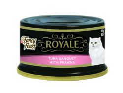 Fancy Feast Royale Tuna Banquet with Whole Prawns 85g|