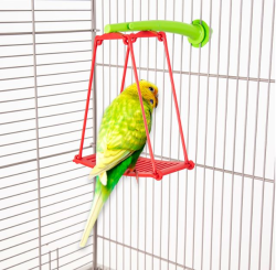 Featherland Paradise Cage Mount Swing N Perch Bird Toy|