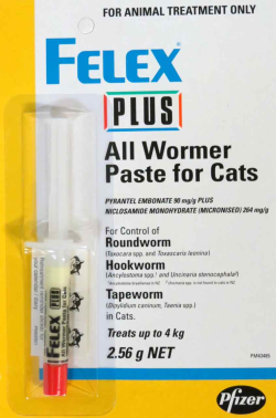 Felex Plus All Wormer Paste for Cats 2.56g|