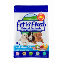 Fit n Flash Dog Food Grain Free Lamb & Ocean Fish 2kg|