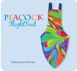 Flight Suit Bird Diaper - Pigeon Custom Wide, Peacock|