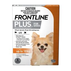 Frontline Plus Dogs Up to 10kg 6 Pack|