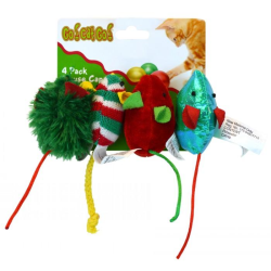 Go Cat Go Holiday Mice 4 Pack|