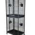 Green Parrot Bird Cage Double Up Twin Cage BC7650|