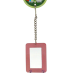 Green Parrot Toy ACRYLIC MIRROR & BELL|