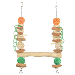 Green Parrot Bird Toy CHEW ME SWING LARGE|