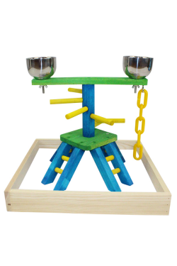 Green Parrot Small Parrot Play Stand|