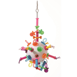 Green Parrot Bird Toy TOTALLY NUTS LARGE|