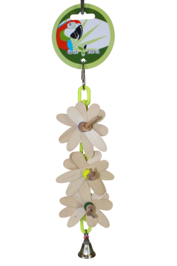 Green Parrot Toy DAISY CHAIN|Bird Toy, Parrot Toy