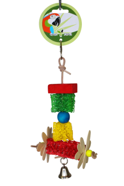 Green Parrot Toy SATELITE|Bird Toy, Parrot Toy