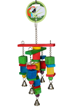 Green Parrot Toy SKUZZLE|Bird Toy, Parrot Toy