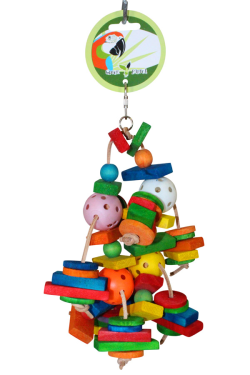 Green Parrot Toy STAR BURST|Bird Toy, Parrot Toy