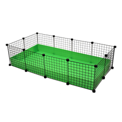 Guinea Pig C & C Cage Set with Corflute Base 2x4 Green|