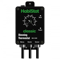 Habistat Dimming Thermostat 600w Black|