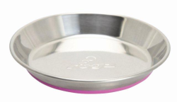Rogz Anchovy Stainless Steel Cat Bowl Pink|