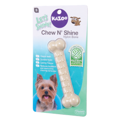 Kazoo Chew N Shine Nylon Bone Chicken Flavour Small|