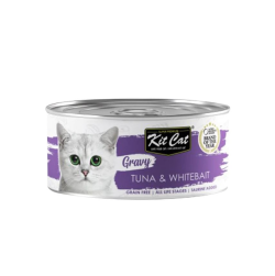 Kit Cat Tuna and Whitebait in Gravy 70g|