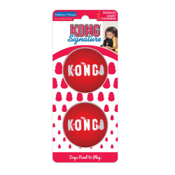 KONG Signature Balls Medium 2 Pack|