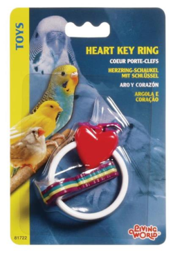 Living World Bird Heart Key Ring|
