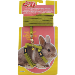 Living World Dwarf Rabbits Harness & Lead Set Green|
