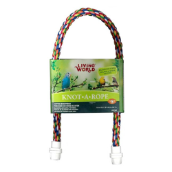Living World Knot-A-Rope Cotton Perch Small 16mm x 65cm|