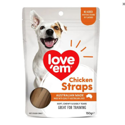 Love Em Chicken Straps 150g|
