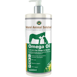 Natural Animal Solutions Omega Oil 3, 6 & 9 for Dogs & Horses 1000ml|