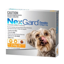 NexGard Chewables for Dogs 2-4kg 6 Pack|