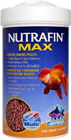 Nutrafin Max Medium Goldfish Sinking Pellets 210g|