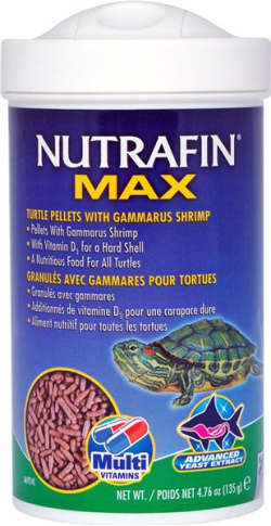 Nutrafin Max Turtle Pellets with Gammarus Shrimp 135g|