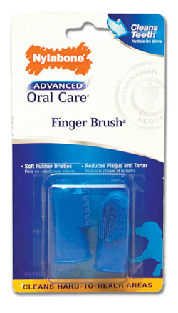 Nylabone Advanced Oral Care Finger Brush 2 Pack|