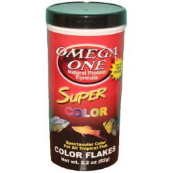 Omega One Super Colour Tropical Fish Flakes 62g|