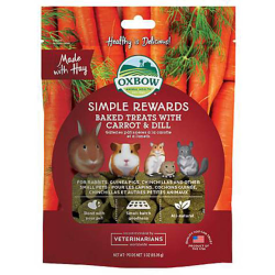 Oxbow Simple Rewards Baked Treats with Carrot & Dill 60g|