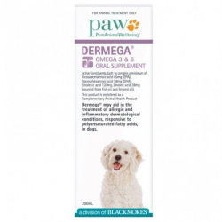 PAW Dermega Omega 3 & 6 Oral Supplement 200mL|