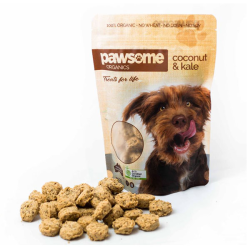 Pawsome Organics Dog Treats Coconut & Kale 200g|