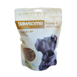 Pawsome Organics Dog Treats Hemp & Rosemary 200g|