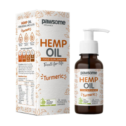 Pawsome Organics Hemp Oil & Turmeric Food Supplement 100ml|