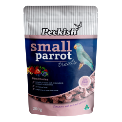 Peckish Small Parrot Treats Mixed Berries 200g|