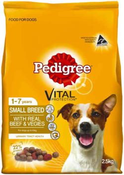 Pedigree Adult Small Breed with Beef & Vegies 2.5kg|