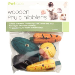 Pet Face Wooden Fruit Nibblers|
