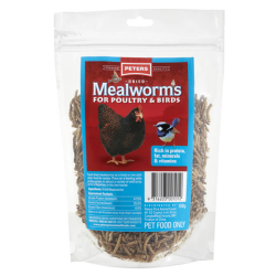 Peters Dried Mealworms for Poultry & Birds 100g|