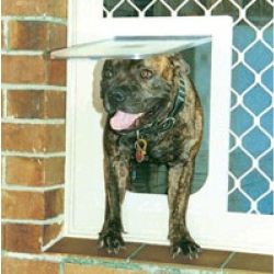 Petway Security Pet Door Brown Medium|