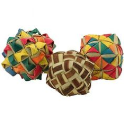 Planet Pleasures Woven Square Foot Toy Small 3pk|