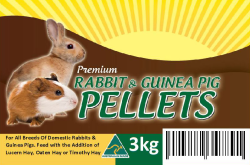 Premium Rabbit & Guinea Pig Pellets 3kg|